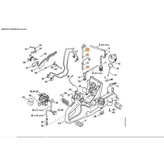 STIHL  System kompensacji ciśnienia w zbiorniku paliwa 4224 350 5800